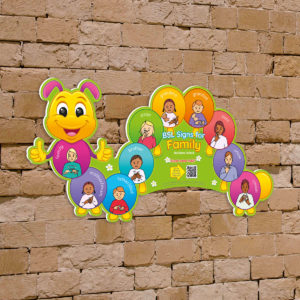 SSSBSL0025 BSL Family Shaped Sign Northern Ireland