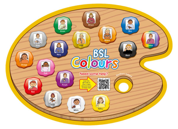 SSSBSL0027 Colours Sign Northern Ireland British Sign Language Sign for Schools