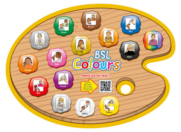 SSSBSL0028 British Sign Language Colours Sign for Schools