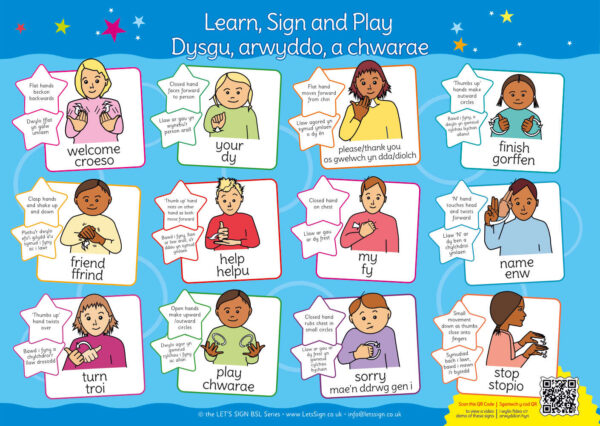 SSSBSL0031 BSL Playtime Words Sign in English AND Welsh