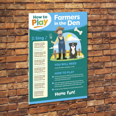 How to Play Farmers in the Den Sign