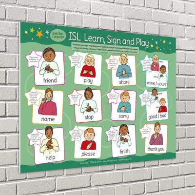 SSSBSL0037 ISL Playtime Words Sign for Schools