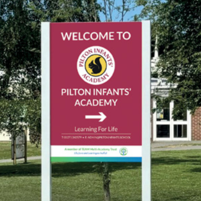 School Welcome Sign Example